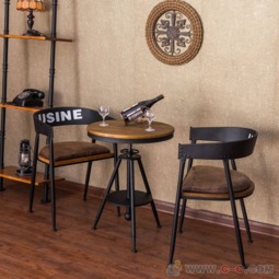 廠家供應(yīng)鐵藝桌椅休閑奶茶店戶外桌椅 美式實(shí)木桌咖啡廳餐桌椅組合