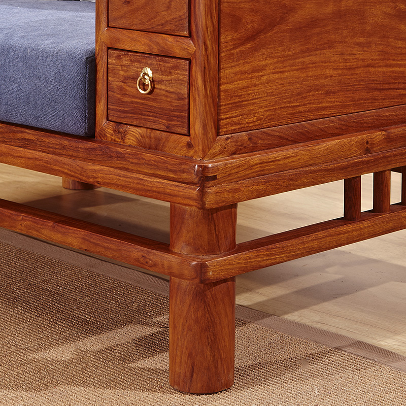 刺猬紫檀衣沙發客廳冬夏兩用花梨木紅木家具實木沙發組合新中式