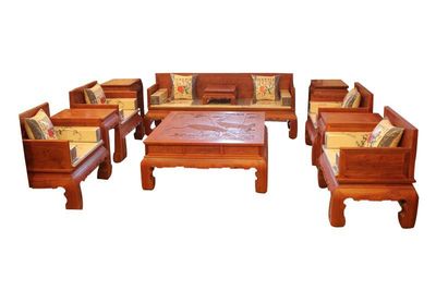 供應浙江東陽紅木沙發 檀之韻十一件套沙發 實木家具 非花梨木家具