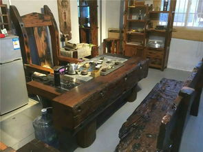 圖 北京特價銷售老船木茶桌沙發茶幾實木家具 北京辦公用品