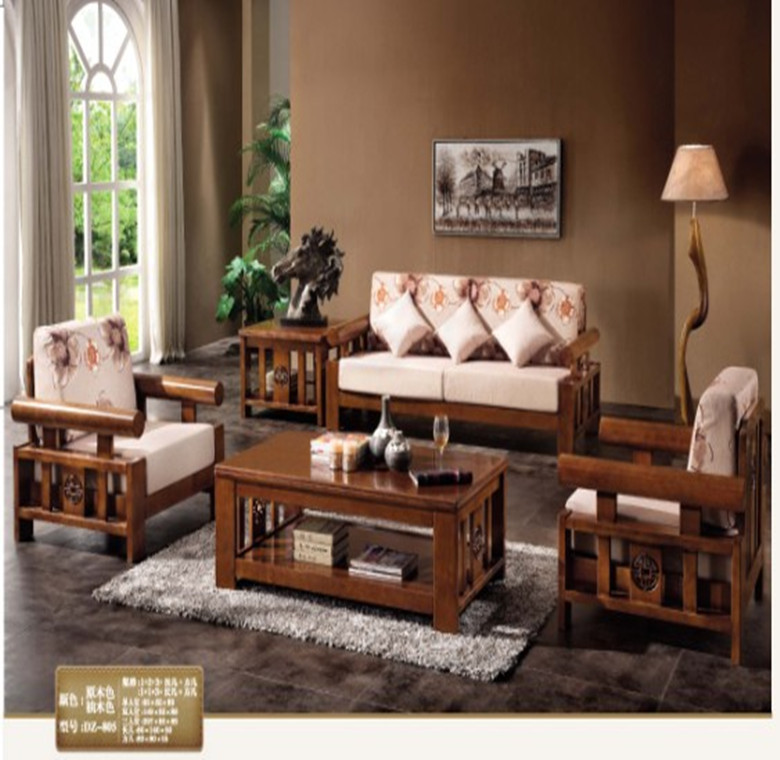 【供應【樂從家具】實木沙發組合 【時尚高檔】實木沙發組合】價格,廠家,圖片,沙發,佛山市順德區龍江鎮德周家具-