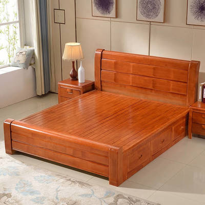 婚床,我還是選擇中式實木的雙人床,結實又實用