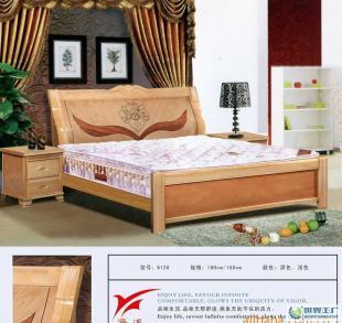 源溪家具 612#高檔實木床 臥室休閑床具廠家直銷_家居家具_世界工廠網中國產品信息庫
