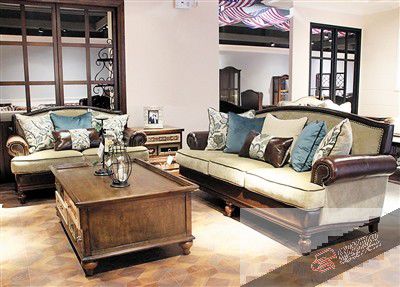 美式實木3+2沙發 6200元就能搬回家(組圖)_網易新聞中心