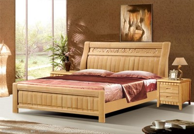 家具實(shí)木床背景實(shí)圖片